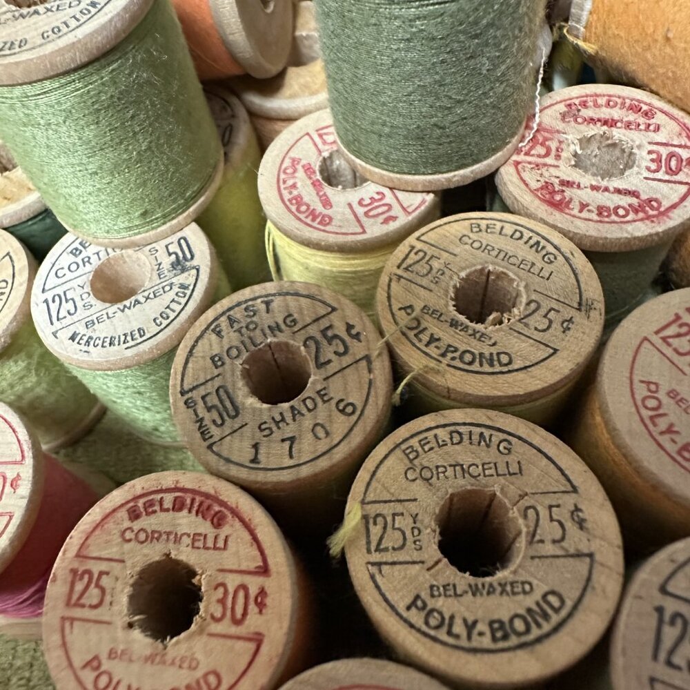 Huge Lot Vintage Belding Corticelli Thread